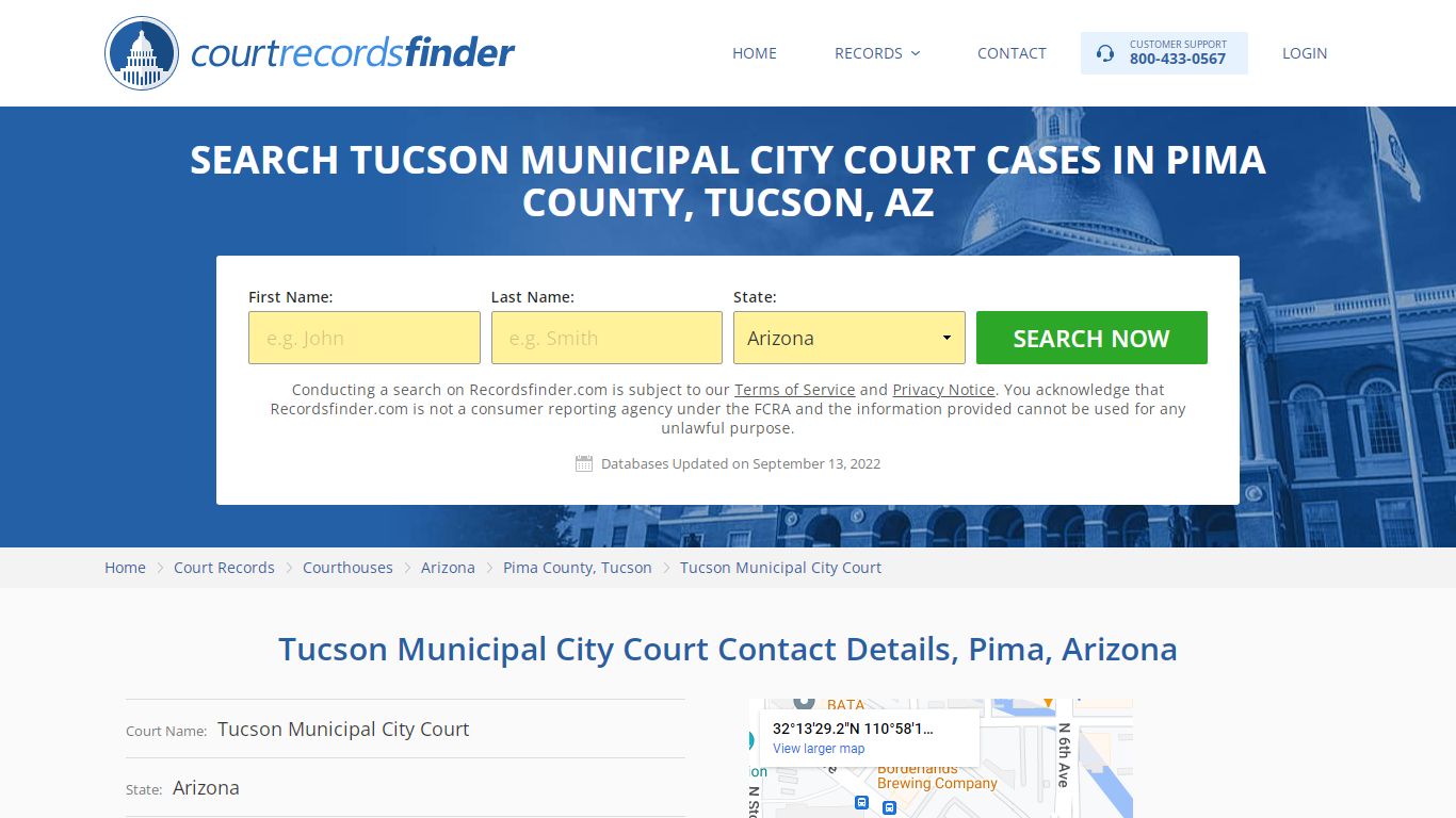 Tucson Municipal City Court Case Search - RecordsFinder